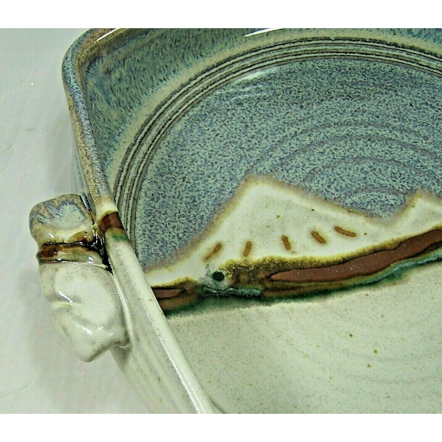 Art Pottery Glazed Serving Bowl Kenneth Merrill Canyon Creek Pottery Sisters, OR