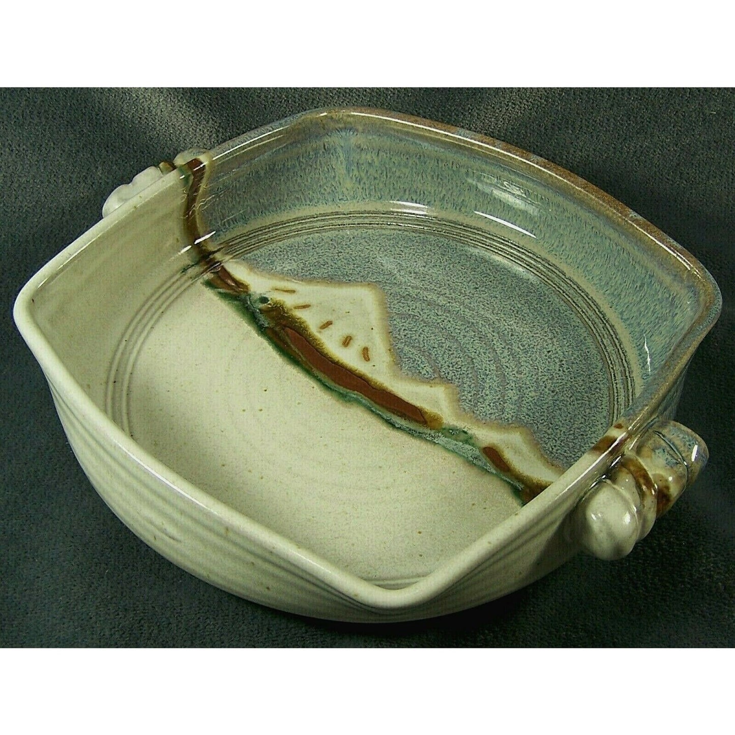 Art Pottery Glazed Serving Bowl Kenneth Merrill Canyon Creek Pottery Sisters, OR