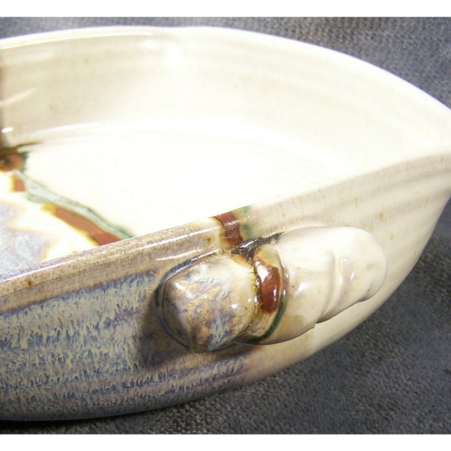 Art Pottery Glazed Serving Bowl Kenneth Merrill Canyon Creek Pottery Sisters, OR