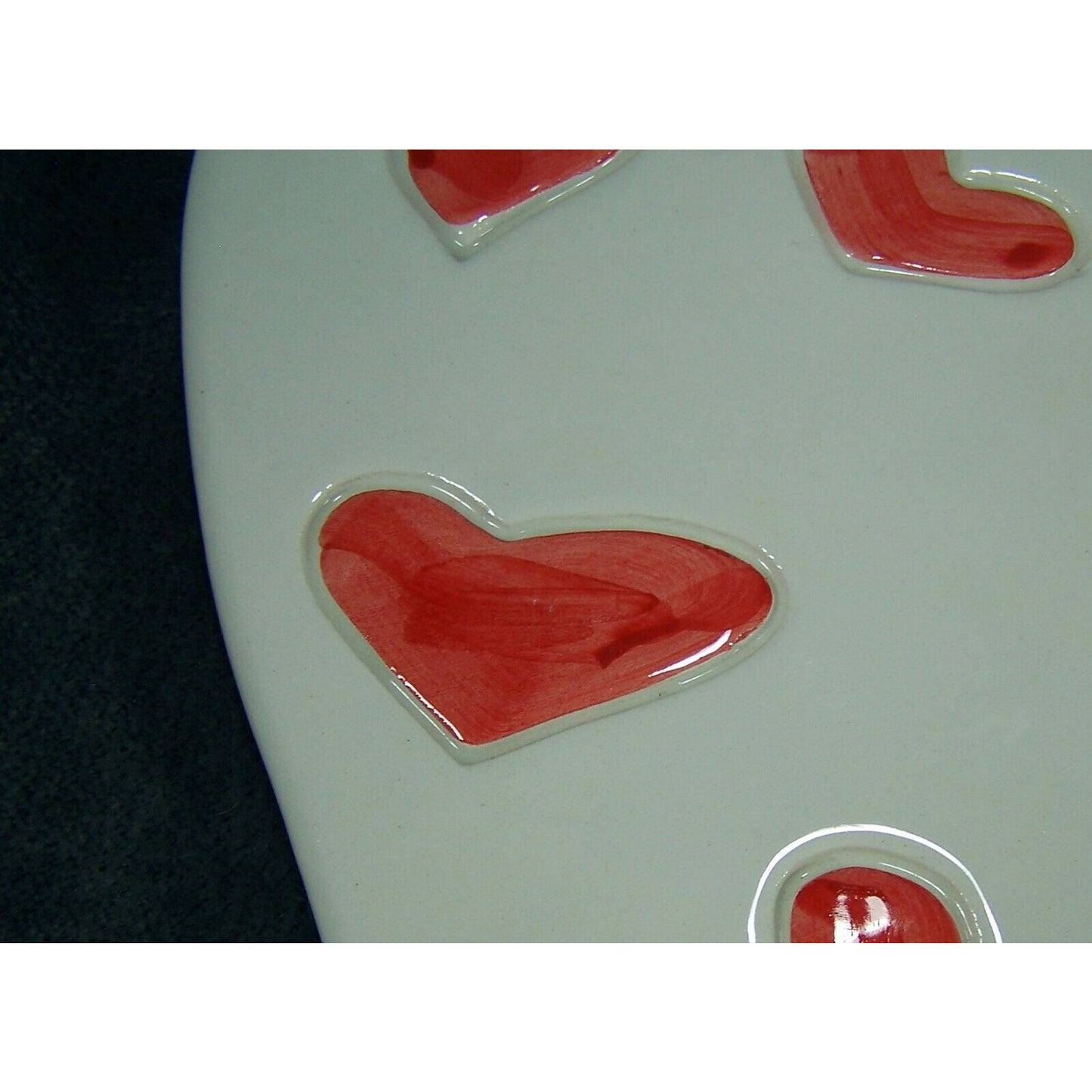 Vintage Zanolli Heart Shaped Serving Platter Made and Hand Painted Italy Marked