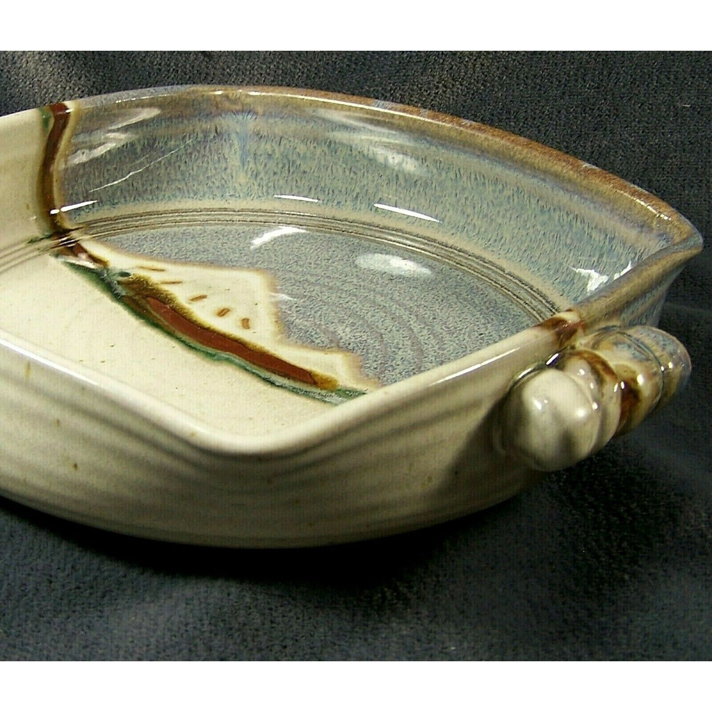 Art Pottery Glazed Serving Bowl Kenneth Merrill Canyon Creek Pottery Sisters, OR