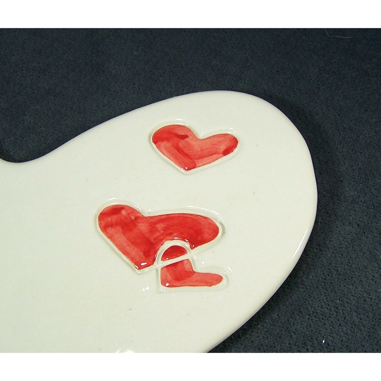 Vintage Zanolli Heart Shaped Serving Platter Made and Hand Painted Italy Marked