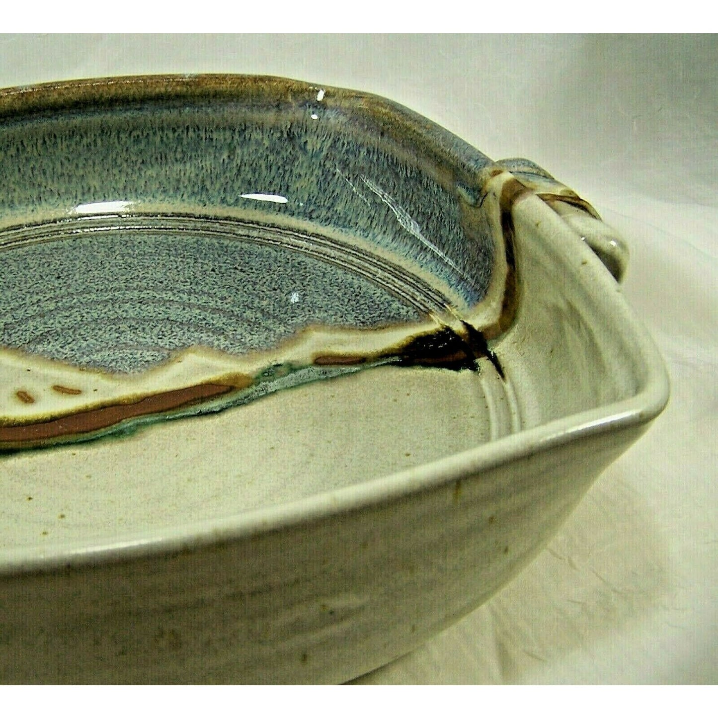 Art Pottery Glazed Serving Bowl Kenneth Merrill Canyon Creek Pottery Sisters, OR