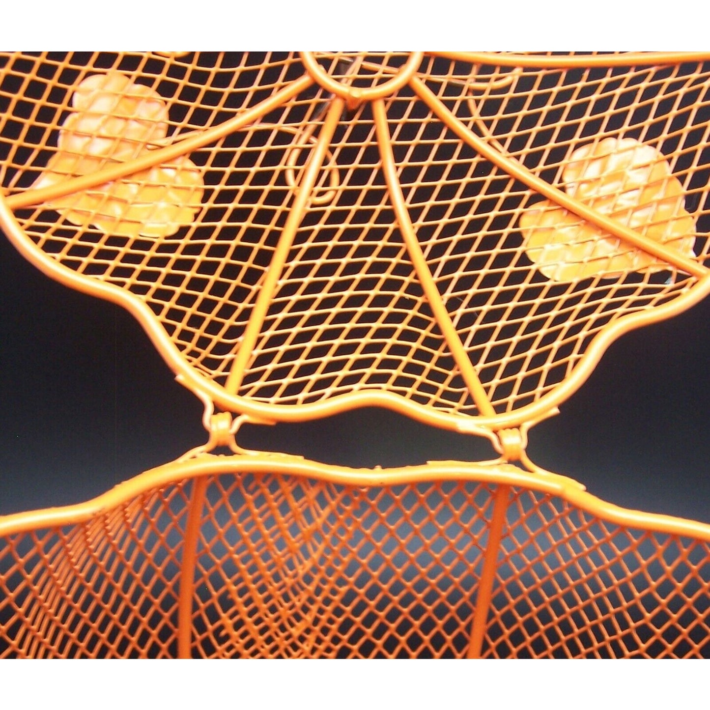 Halloween Pumpkin Wire Basket