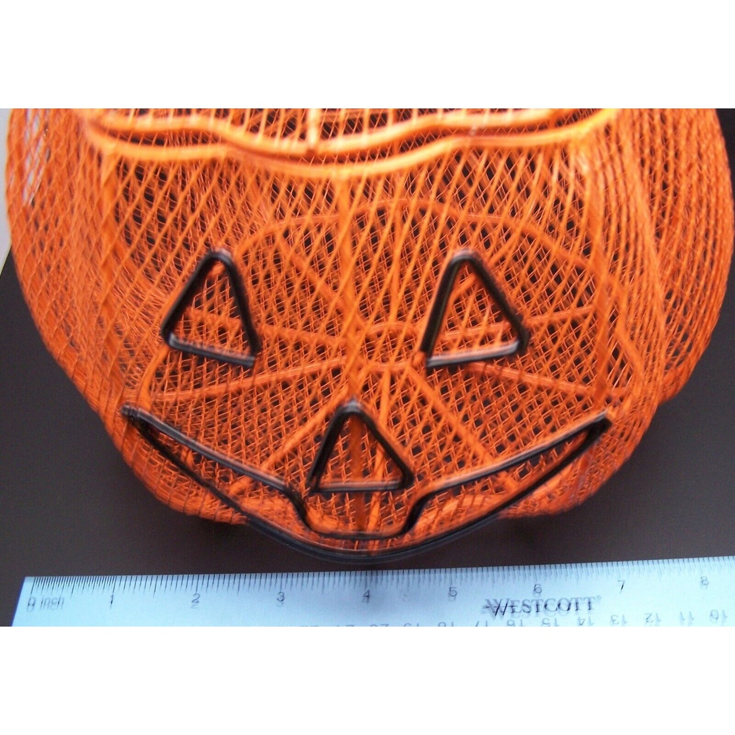 Halloween Pumpkin Wire Basket